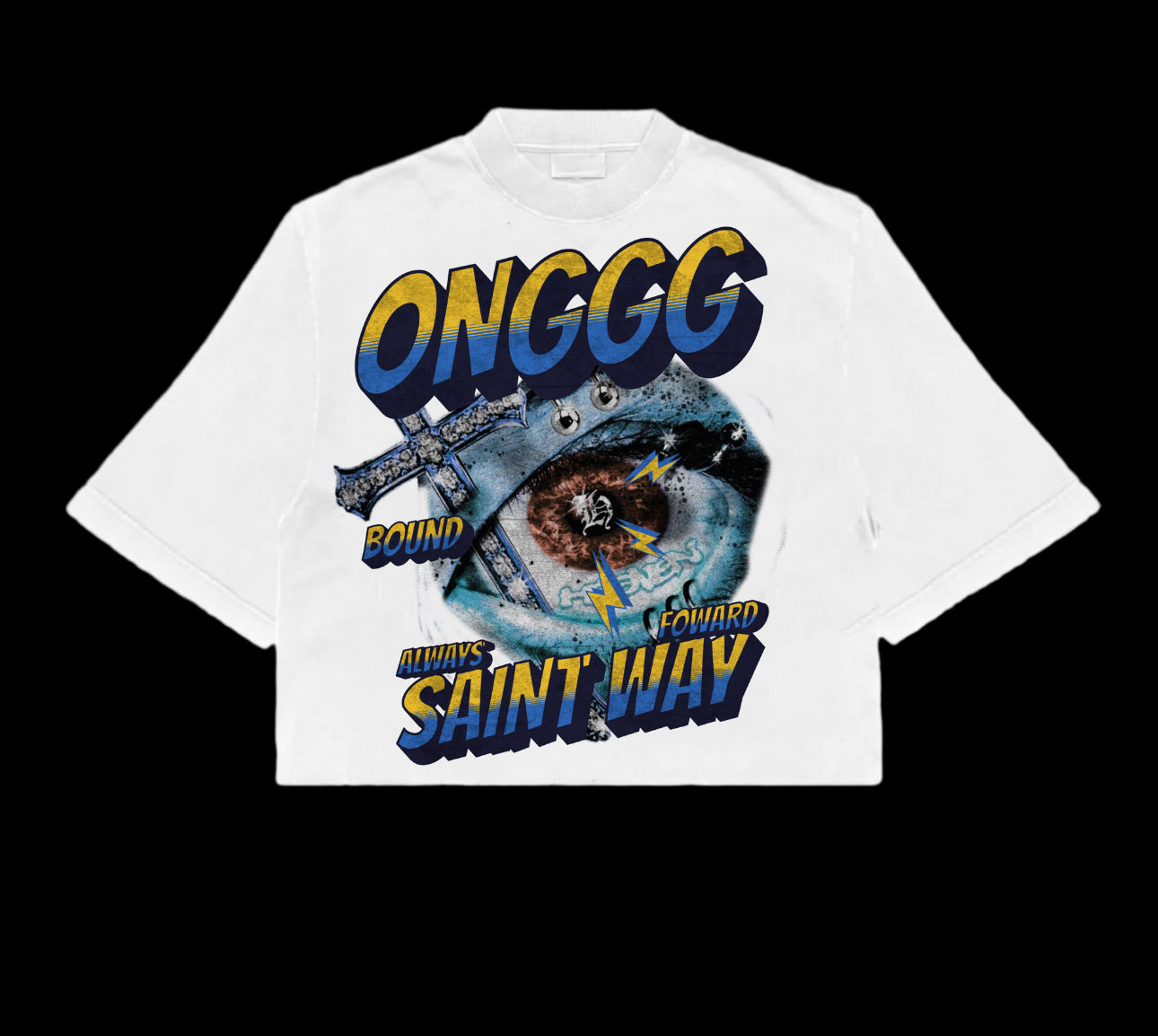 OnGGG Rhinestone Crop Tee